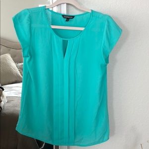 Express teal blouse